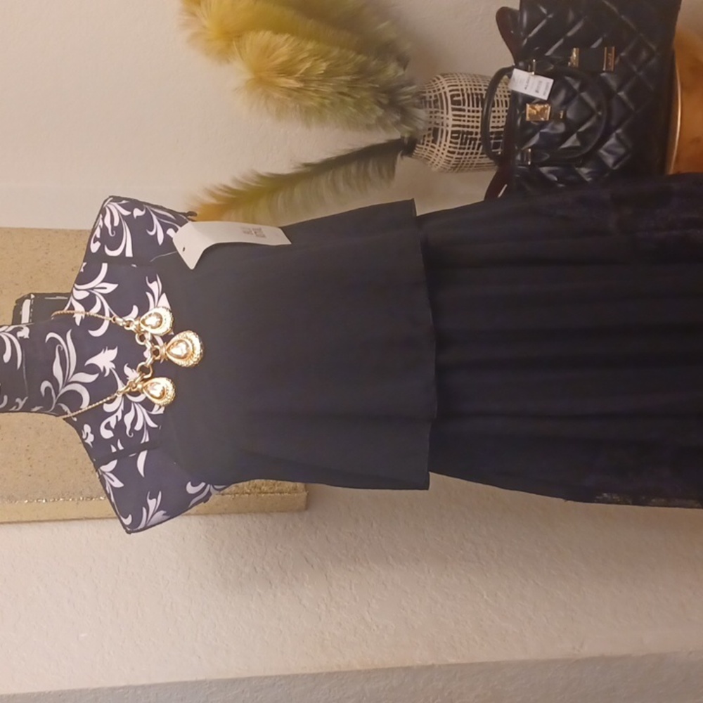 Black Chiffon Dress